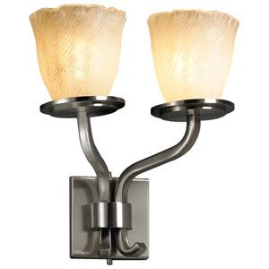 Veneto Luce Sonoma Double Wall Sconce by Justice Design Group - Starlight Lighting USA and Canada